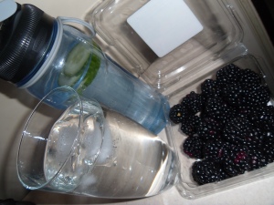 -Try adding ice, cucumbers or fresh berries to your water to change things up.-